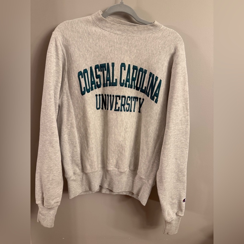 Champion Gray Reverse Weave Sweatshirt.